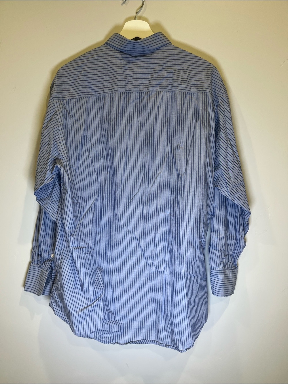 Giorgio Armani Blue Striped Button-Down Shirt - Picture 2 of 3